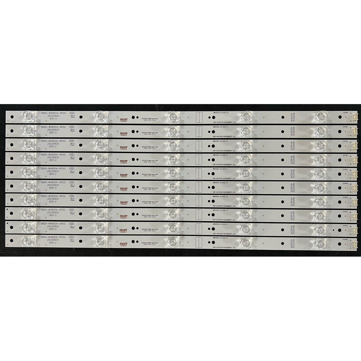 LED Backlight Strip other brands / Tesla 49" - 10 strips x 5 LEDs - 3V - 503mm - APT-LB17051