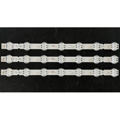 LED Backlight Strip LG 43" - 3 strips x 7 LEDs - 6V - 424mm - BOE LED-Y21-43UP75 - SSC_Trident_43NANO79_S