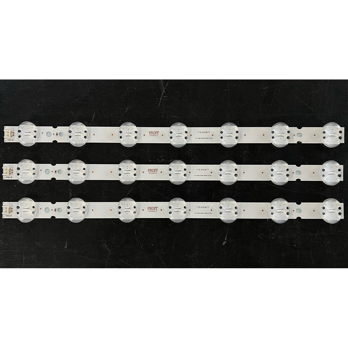 Комплект ленти LG 43" - 3 ленти x 7 LED - 6V - 424mm - BOE LED-Y21-43UP75 - SSC_Trident_43NANO79_S