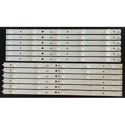 LED Backlight Strip Sharp 42" - 6 strips x 10 LEDs (5 + 5) - 3V -  840mm - LBM420P0501-CJ-1 (HF)(0) + LBM420P0501-CP-1 (HF)(0)