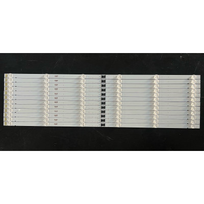 LED Backlight Strip Sony 65" - 12 strips x 6 LEDs - 3V - 694mm - LB6507Y V0_06 - LM41-01057A LYX_LB6508M