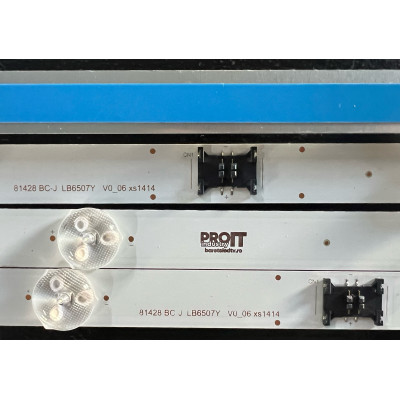 LED Backlight Strip Sony 65" - 12 strips x 6 LEDs - 3V - 694mm - LB6507Y V0_06 - LM41-01057A LYX_LB6508M