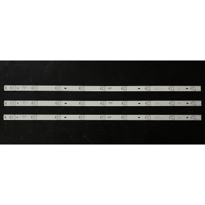 LED Backlight Strip other brands 32" - 3 strips x 9 LEDs - 6V - 626mm - PB07D626mm17mm3BL042-001H