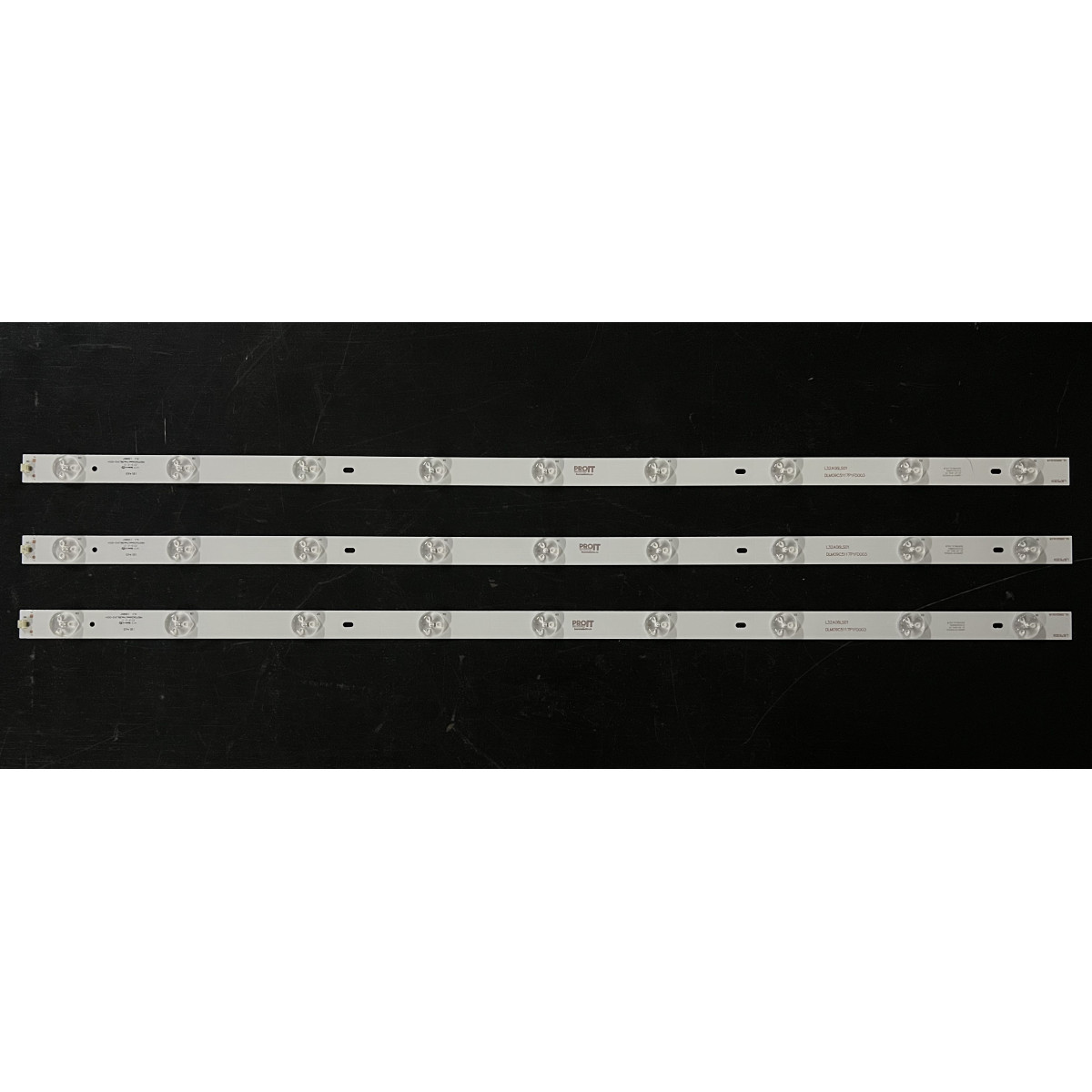 LED Backlight Strip other brands 32" - 3 strips x 9 LEDs - 6V - 626mm - PB07D626mm17mm3BL042-001H
