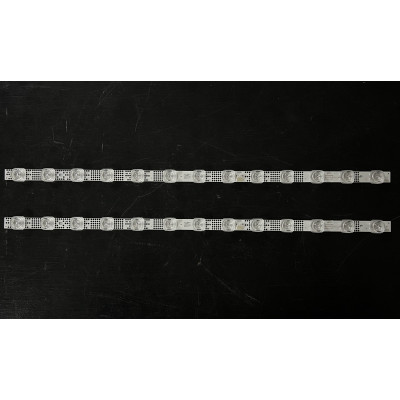 LED Backlight Strip TCL 50" - 2 strips x 13 LEDs - 6V - 495mm - GIC50LB45-3030F2.1D-V1.1 - 4C-LB5013