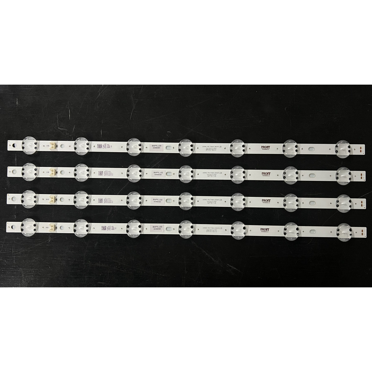 LED Backlight Strip LG 50" - 4 strips x 7 LEDs - 6V - 520mm - SSC_Y19_Trident_50UM73_S