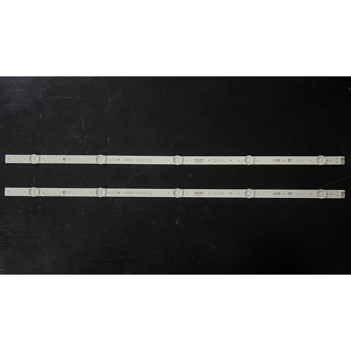 LED Backlight Strip LG 32" - 2 strips x 5 LEDs - 3V - 32LJ61, 615mm - 32LK61
