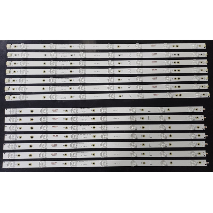 LED Backlight Strip Philips 55" - 7 strips x 14 LEDs - 14 strips x 7 LEDs - 3V - 7L + 7R