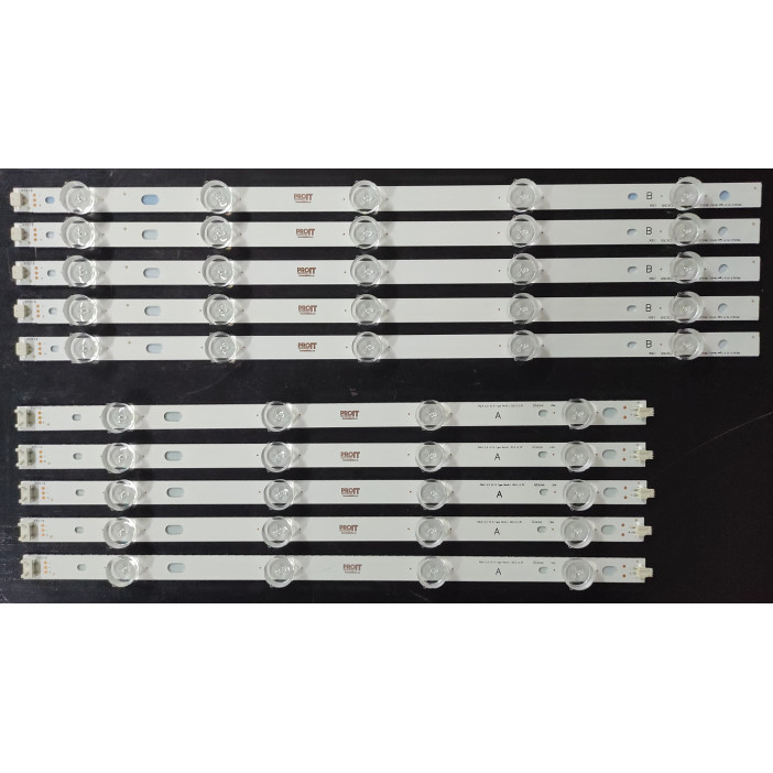 LED Backlight Strip LG 42" - 5 strips x 9 LEDs (4+5 LEDs),10 pieces 5A+5B