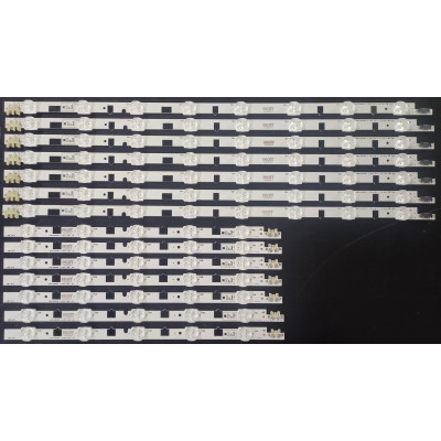 LED Backlight Strip Samsung 39" - 7 strips x 13 LEDs (7A + 7B - 8 + 5 LEDs), 3V, 800mm, 14 pieces