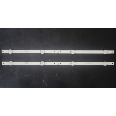 LED Backlight Strip other brands 24" - 2 strips x 4 LEDs - 6V - 440mm - MS-L2151 V1 - MS-L2668 V2