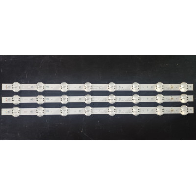 LED Backlight Strip LG 55" - 3 strips x 8 LEDs - 6V - 598mm - LGIT Trident 55UK63 - LG Innotek 55inch 55UK63