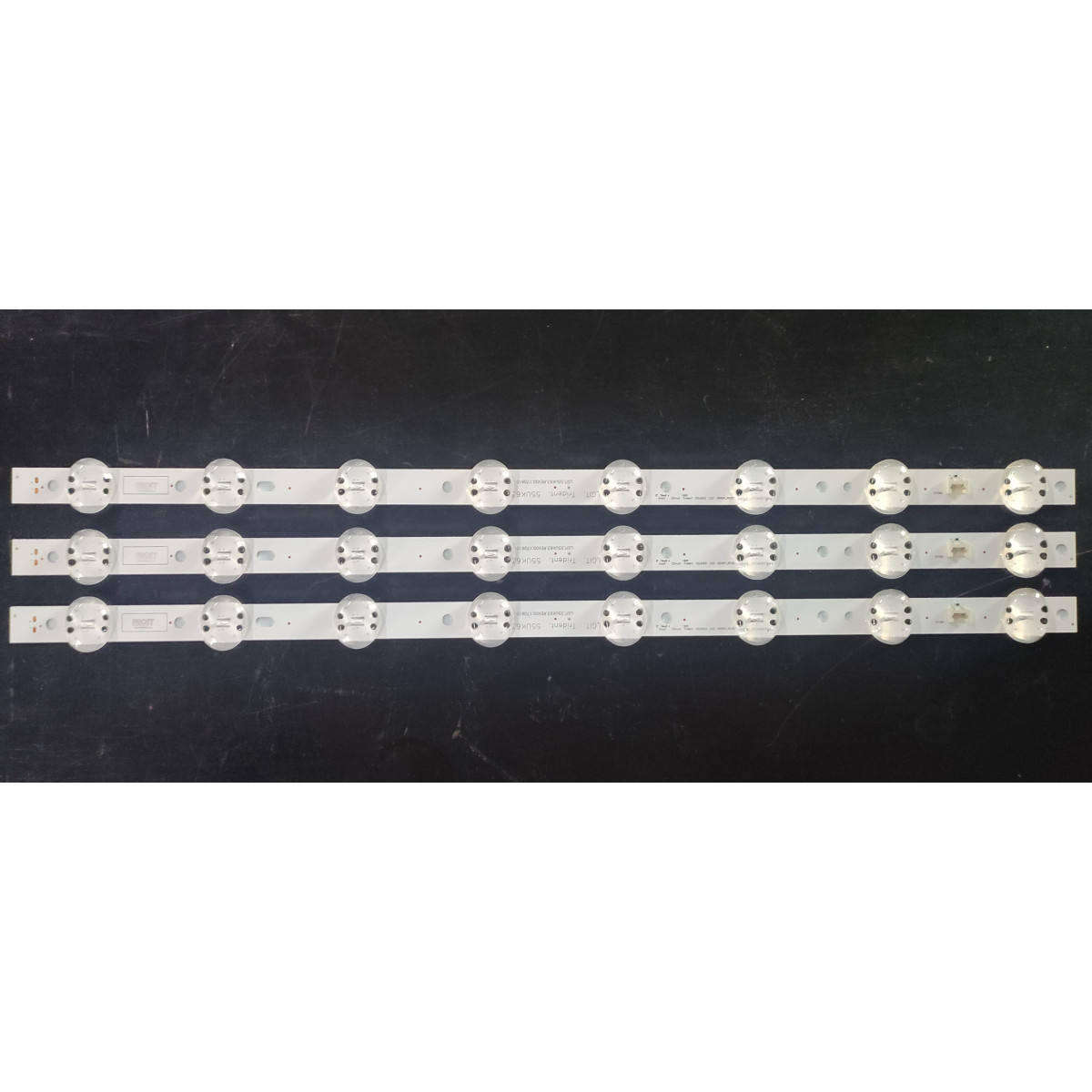 LED Backlight Strip LG 55" - 3 strips x 8 LEDs - 6V - 598mm - LGIT Trident 55UK63 - LG Innotek 55inch 55UK63