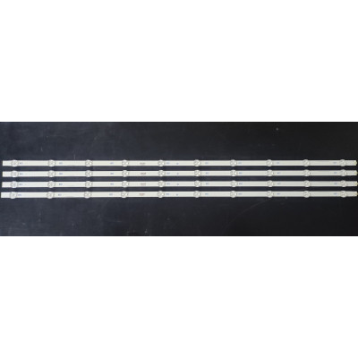 LED Backlight Strip Philips 43" - 4 strips x 10 LEDs - 3V - 840mm - IC-B-AOAG43DA28 - LB-GM3030-GJPHP434X10AUS2-X