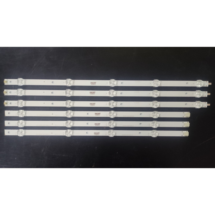 LED Backlight Strip Philips 43" - 3 strips x 9 LEDs - 3V - 840mm - CEJJ-LB430Z-9S1P-M3030-D-1