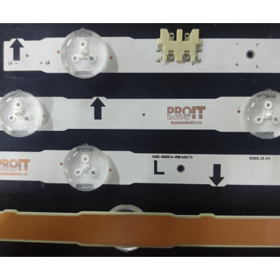 LED Backlight Strip Samsung 60" - 7 strips x 13 LEDs - 3V - 14 pieces - 1290mm - D4GE-600DCA-R2 + D4GE-600DCB-R2