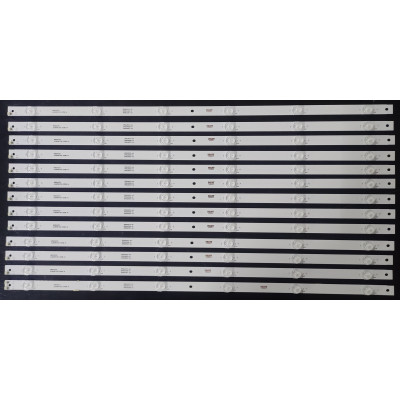 LED Backlight Strip Sharp 60" - 13 strips x 6 LEDs - 3V - 650mm - 12A + 1B - 3P60UK009-A2