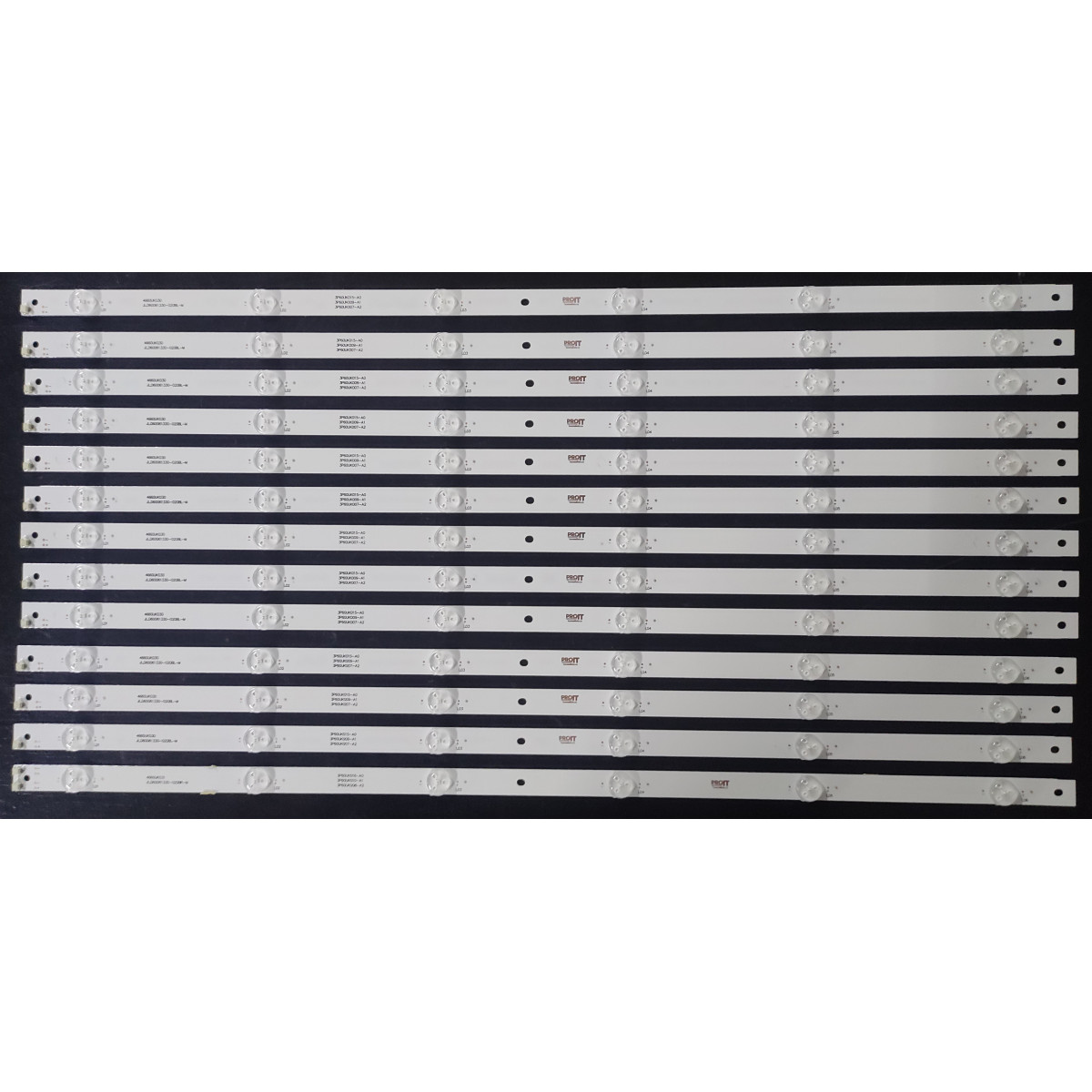 LED Backlight Strip Sharp 60" - 13 strips x 6 LEDs - 3V - 650mm - 12A + 1B - 3P60UK009-A2