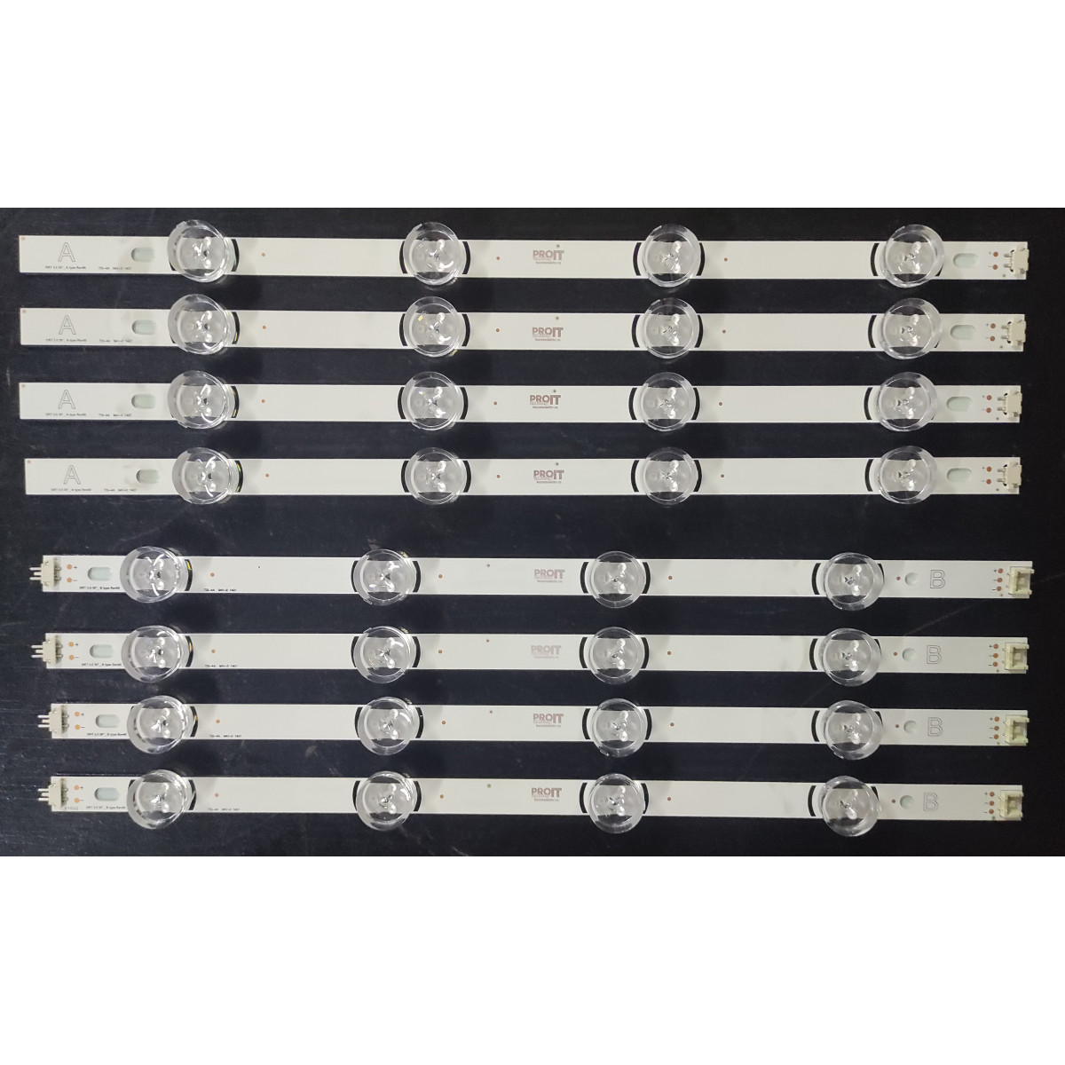 LED Backlight Strip LG 39" - 4 strips x 8 LEDs (4 + 4 LEDs) - 4A + 4B - 6V - 39LB