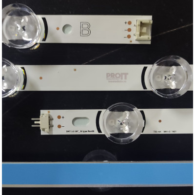 LED Backlight Strip LG 39" - 4 strips x 8 LEDs (4 + 4 LEDs) - 4A + 4B - 6V - 39LB