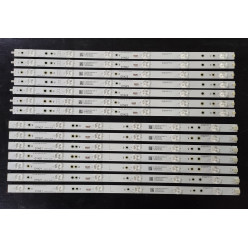 Set barete LED Philips 49" - 7 barete x 12 leduri (6 + 6 leduri), 14 bucati - 1000mm - LB49016 V0_00 + V1_00