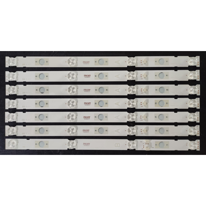 LED Backlight Strip Sony 48" - 7 strips x 4 LEDs, 6A + 1B, 3V, 362mm - LB48009 V0_03