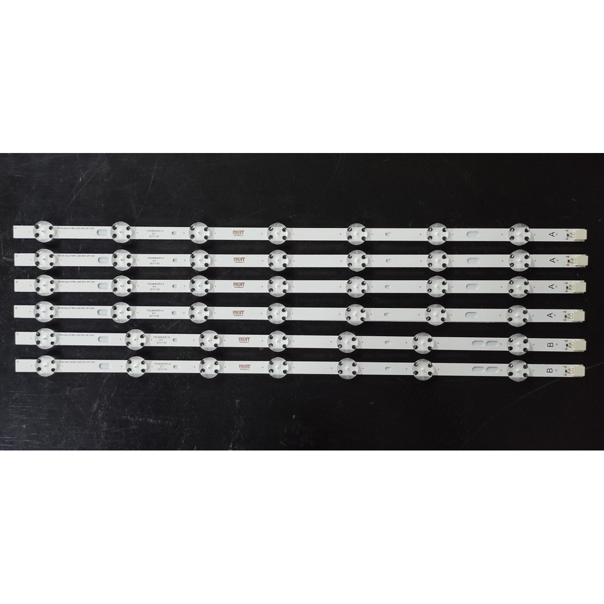 Set barete alte marci 49" - 6 barete x 7 leduri, 3V, 4A + 2B, Vestel UHD