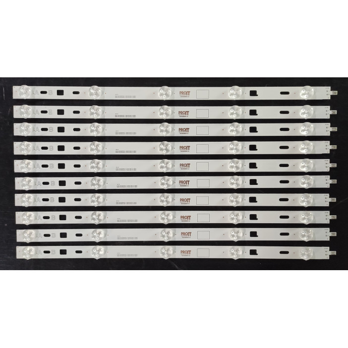 Sony 40" TV LED háttérvilágítás készlet - 10 darab x 5 LED - 2013SONY40A + 2013SONY40B