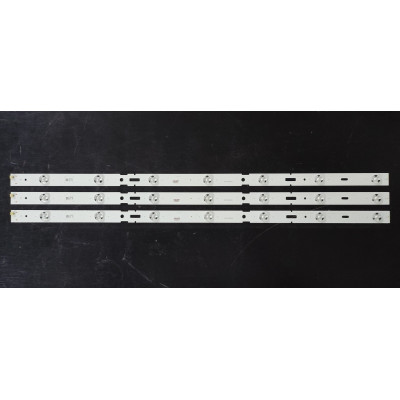LED Backlight Strip Grundig 32" - 3 strips x 7 LEDs, 3V, 624mm - 2013ARC32_3228N1, 2014ARC32_3228N1