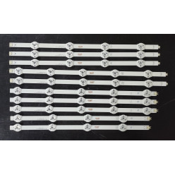 LED Backlight Strip Panasonic 42" - 10 strips - 3R1+3L1+2R2+2L2, 3V, 812mm