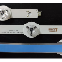 LED Backlight Strip Panasonic 42" - 10 strips - 3R1+3L1+2R2+2L2, 3V, 812mm