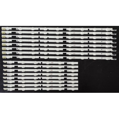 Samsung 46" TV LED háttérvilágítás készlet - 8 darab x 15 LED (9 + 6 LED), 3V, 16 darab, 8L + 8R