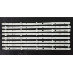 LED Backlight Strip Philips / TCL / Hisense 42" / 43" - 8 strips x 5 LEDs - 3V - 415mm - K420WD7 A3 - K430WDR159036