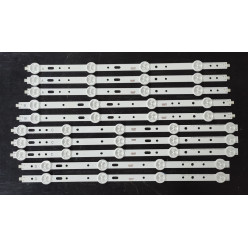 LED Backlight Strip Vestel / Philips / other brands 40" - set 10 strips -  SVS400A73 - SVS400A79 - 3V - 3A+2B+3C+2D