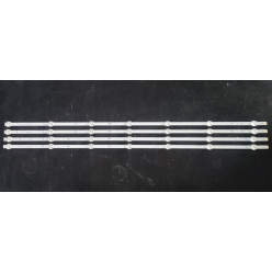 LED Backlight Strip Vestel / Nei 43" - 4 strips x 7 LEDs - 2A+2B - 3v - 805mm - LB43007 - 17DLB43VLXR1