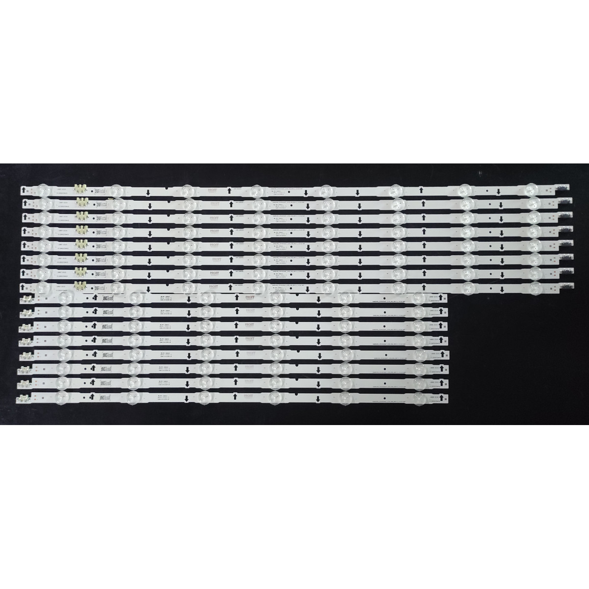 Комплект ленти Samsung 65" - 8 ленти x 14 LED (8 + 6 LED), 16 броя, 3V - D4GE-650DCA-R2 + D4GE-650DCB-R2