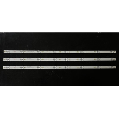 LED Backlight Strip TCL Thomson 43" - 3 strips x 8 LEDs - 6V - 780mm - TOT_43D2900_3x8_3030C_d6t_2d1_4S1PX2 REV.V2