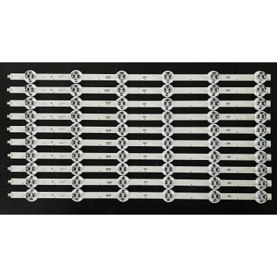 LED Backlight Strip Philips 48" - 10 strips x 6 LEDs - 3V - 505mm - SVS480A07_REV3_6LED_140124 - BN96-01202A