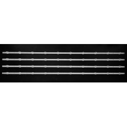 LED Backlight Strip Hisense 55" - 4 strips x 10 LEDs - 3V - 1056mm - JL.D550A1330-003BS-M_V01 - HD550Y1U62-T0L2