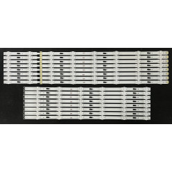 Samsung 65" TV LED háttérvilágítás készlet - 8 darab x 14 LED - 3V - 1344mm - V5DU-650DCA-R1 + V5DU-650DCB-R1