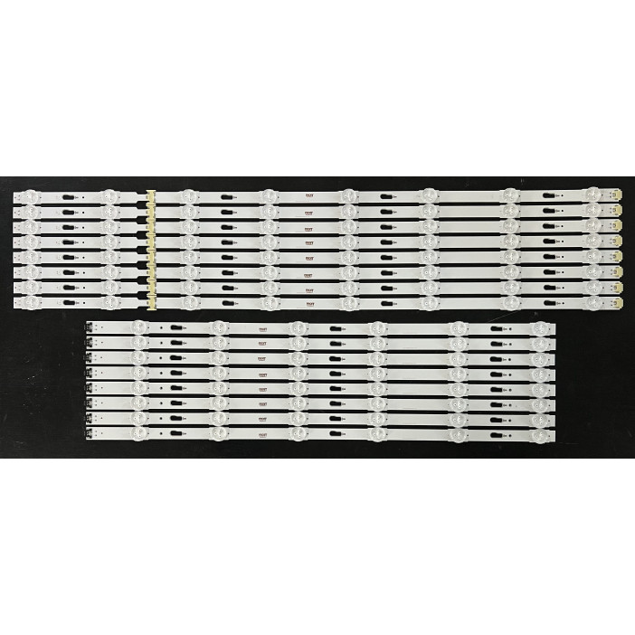 Samsung 65" TV LED háttérvilágítás készlet - 8 darab x 14 LED - 3V - 1344mm - V5DU-650DCA-R1 + V5DU-650DCB-R1