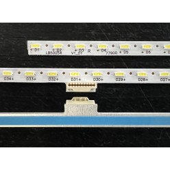 LED Backlight Strip Sony 50" - 2 strips side x 60 LEDs - 6V - 543mm - LB50054 V1_02 + LB50054 V0_02