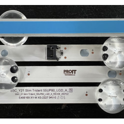 Комплект ленти LG 55" - 7 ленти x 6 LED - 3V - 610mm - SSC_Y21 Slim Trident_55UP80_LGD_A_S