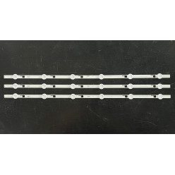 LED Backlight Strip Toshiba - 32" - 3 strips x 6 LEDs - 3V - 621mm - Core 32" 6PKG Rev 0.2