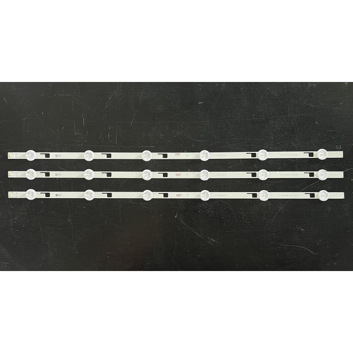 LED Backlight Strip Toshiba - 32" - 3 strips x 6 LEDs - 3V - 621mm - Core 32" 6PKG Rev 0.2