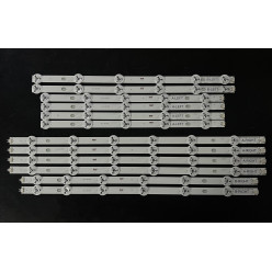 LED Backlight Strip Panasonic 48" - 6 strips (Left + Right) - 12 strips total - 3V - 4A left + 4A right + 2B left + 2B right