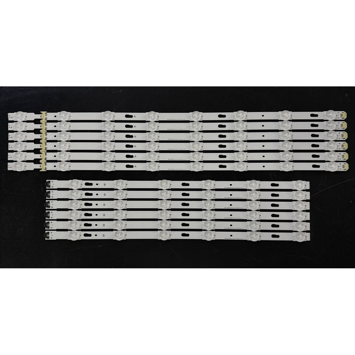 LED Backlight Strip Samsung 55" - 6 strips x 14 LEDs (8 + 6 LEDs), 3V, V5DU-550DCA-R1 V5DU-550DCB-R1