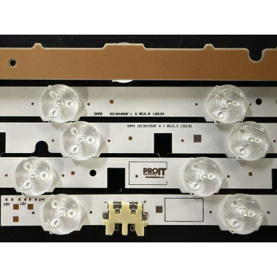 LED Backlight Strip Samsung 50" - 9 strips x 16 LEDs (9A + 9B - 9 + 7 LEDs), 3V, 1040mm, 18 pieces
