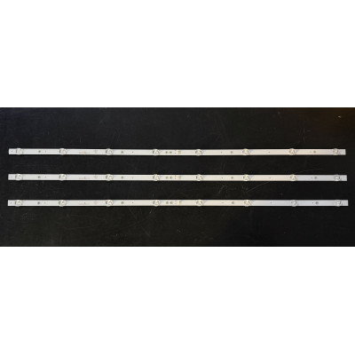 Más márkák 43" LED háttérvilágítás TV készlet - 3 darab x 8 LED - 3V - 820mm - ZX43ZC332M08A1 V0