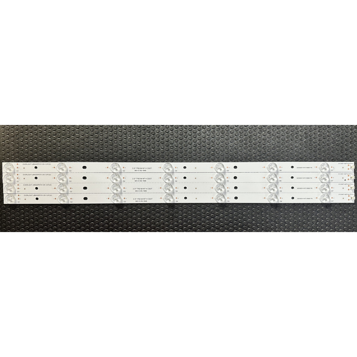 LED Backlight Strip other brands / Changhong 32" - 4 strips x 7 leds- 3V - 585mm - EVERLIGHT LBM320P0701-DK-1